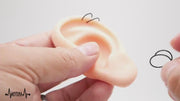 20G Surgical Steel Double Hoop Ring Earrings, for lobe, cartilage, nose and more. Silver, Black, Gold, Rose Gold and Rainbow Colors