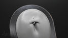 16G Acrylic Curved Belly Ring Barbell Retainer with Silicone O top