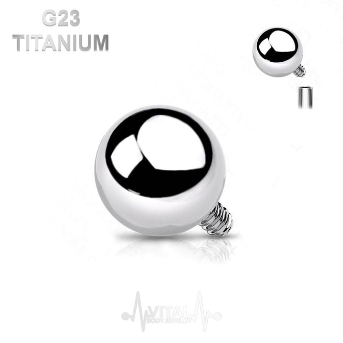 Replacement Balls for Titanium internally threaded barbells, Spare parts - 14G and 16G balls