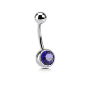 14G surgical steel navel belly ring with customizable 5mm and 8mm ball sizes for a personalized touch