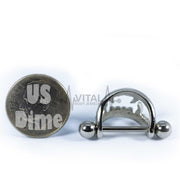 14G surgical steel nipple shields with vampire fang design for bold statement and secure fit