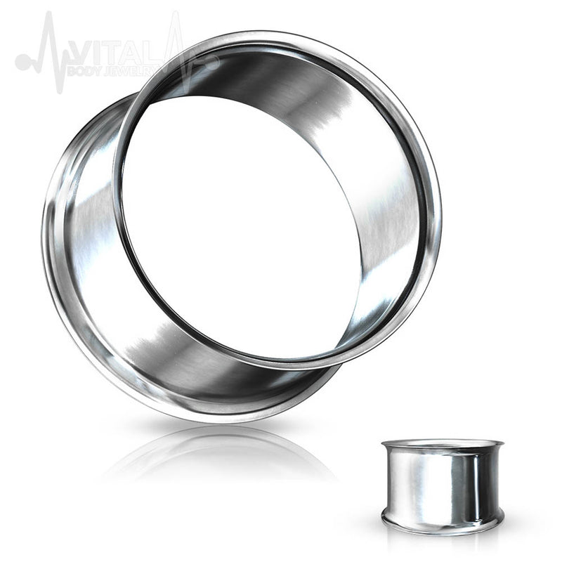 10GA surgical steel double flared eyelets with lightweight design for comfortable all-day wear, ideal for sensitive piercings.