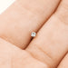 Titanium Prong Set Cubic Zirconia Clear Diamond Gem Nose Stud - vitalbodyjewelry