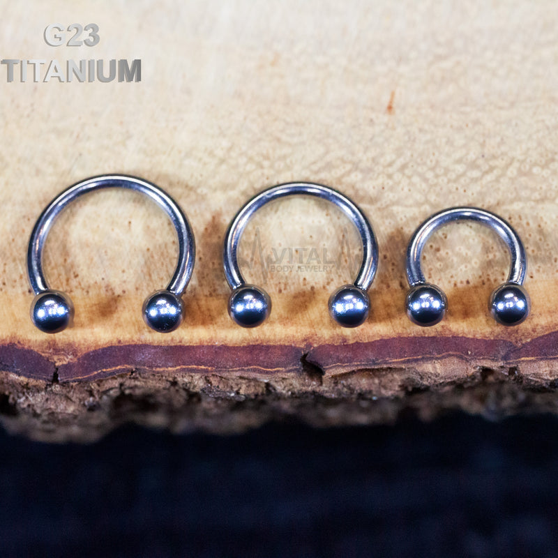 16G Titanium Septum Ring - Internally Threaded