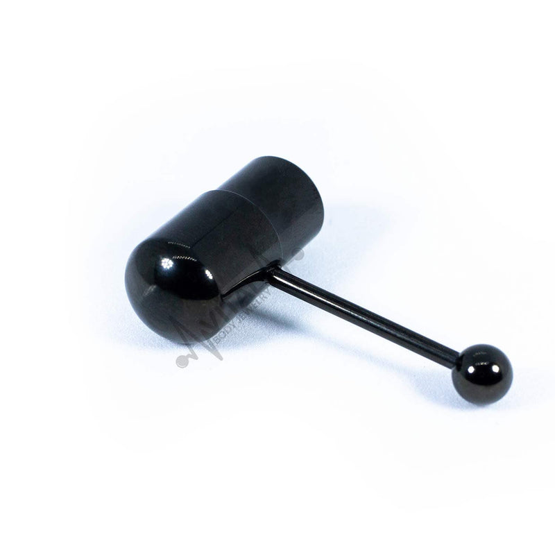 14G Surgical Steel Tongue Ring - Vibrating Feature Vital Body Jewelry 14G Surgical Steel Tongue Ring - Vibrating Feature Vital Body Jewelry