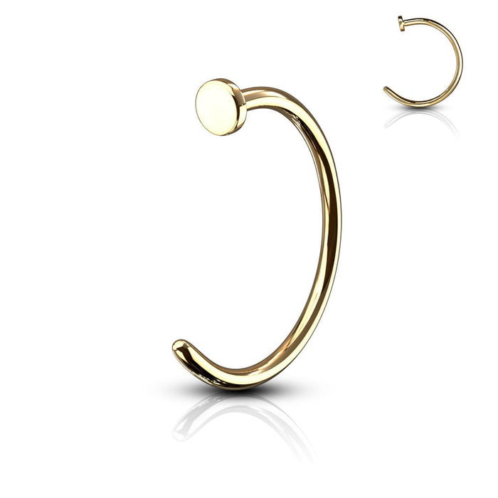 Buy Half Moon Nose Ring, Gold Nose Ring, Gold Septum, Nostril Ring, Nose  Hoop, 14K Gold Nose Ring, Septum Ring, Gold Nose Hoop, Septum Piercing  Online in India - Etsy