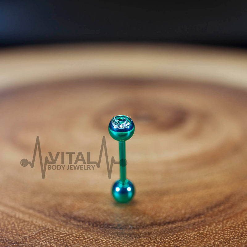 Tongue Ring PVD Coated Surgical Steel Piercing Barbells In Mix Colors