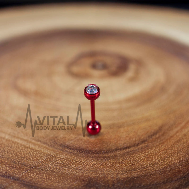 Tongue Ring PVD Coated Surgical Steel Piercing Barbells In Mix Colors