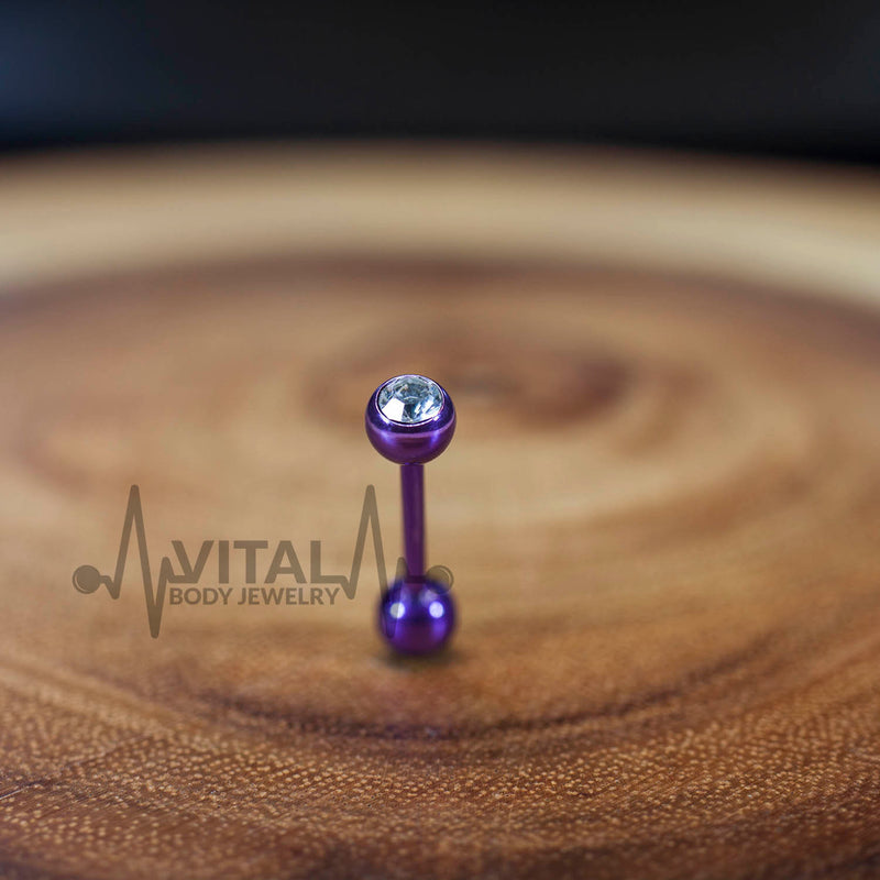 Tongue Ring PVD Coated Surgical Steel Piercing Barbells In Mix Colors