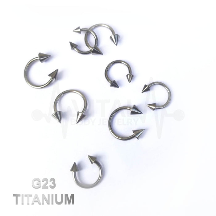 Titanium Septum Ring - Horseshoe Barbell Piercing – Kreative Kreations