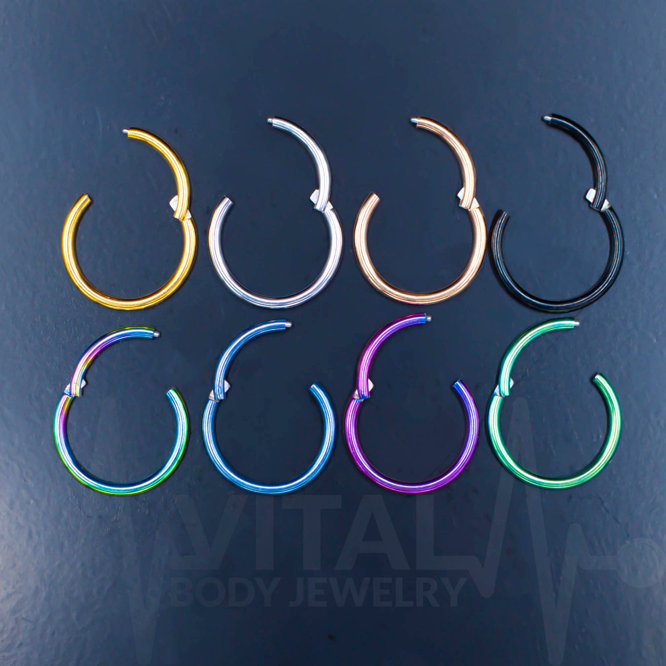 20G titanium hinged nose ring with seamless design for comfortable and elegant wear, ideal for various piercings and sensitive skin.