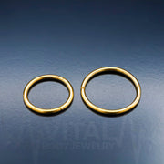 20G titanium hinged nose ring with seamless design for comfortable, irritation-free wear in nostril and septum piercings