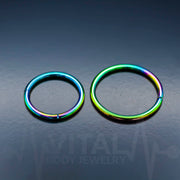 Titanium Hinged Nose Ring, 20G, Septum Ring, Earring, Seamless, Segment Hoop • Vital Body Jewelry