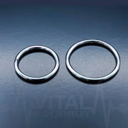 Titanium Hinged Nose Ring, 20G, Septum Ring, Earring, Seamless, Segment Hoop • Vital Body Jewelry