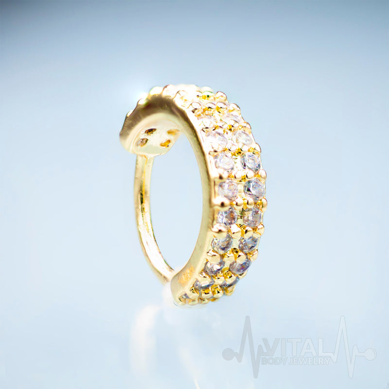 30 Gem, 20G Bendable Hoop Rings for Ear Cartilage, Eyebrow, Nose and More - Vital Body Jewelry