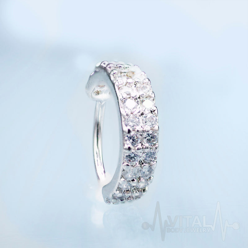 30 Gem, 20G Bendable Hoop Rings for Ear Cartilage, Eyebrow, Nose and More - Vital Body Jewelry