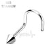 Titanium • Nose Stud, 18G & 20G, Corkscrew Bend, In Ball, Dome Or Spike • Vital Body Jewelry
