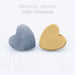 Heart Shape 14G Titanium Dermal Anchor Tops, PVD Coated in Gold - Vital Body Jewelry