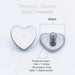14G titanium dermal anchor top in heart shape with PVD coated gold finish for stylish body art decoration.
