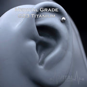 16G Implant Grade Titanium Labrets - Internally Threaded PVD Multicolored Coated - for Chin, Monroe, Ear Cartilage, and More