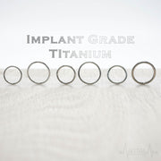 18G titanium hinged segment nose ring with sleek silver finish for effortless wear and minimalistic style