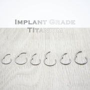 20G 18G 16G 14G Titanium Clicker Hinged Segment Nose Ring Septum Daith Hoop