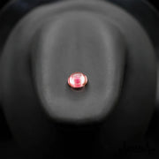 14G Retainer Tongue barbell, Acrylic and Flexible with Half Ball in Pink, Clear and Flesh colors