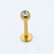 16G Surgical Steel Labrets with Jeweled Ball For Ear Cartilage, Labret, Monroe