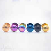 16G surgical steel dome fake plugs in multiple colors with a smooth finish, perfect for a stylish ear expansion look without commitment